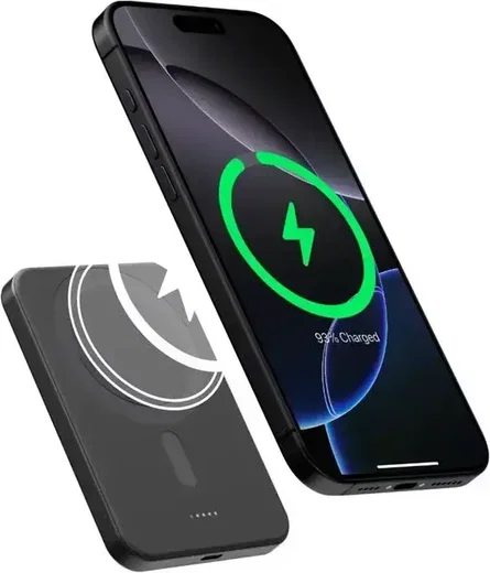 PITAKA Apple iPhone 16 Pro Hoesje met 5.000mAh MagSafe Powerbank Zwart afbeelding 24