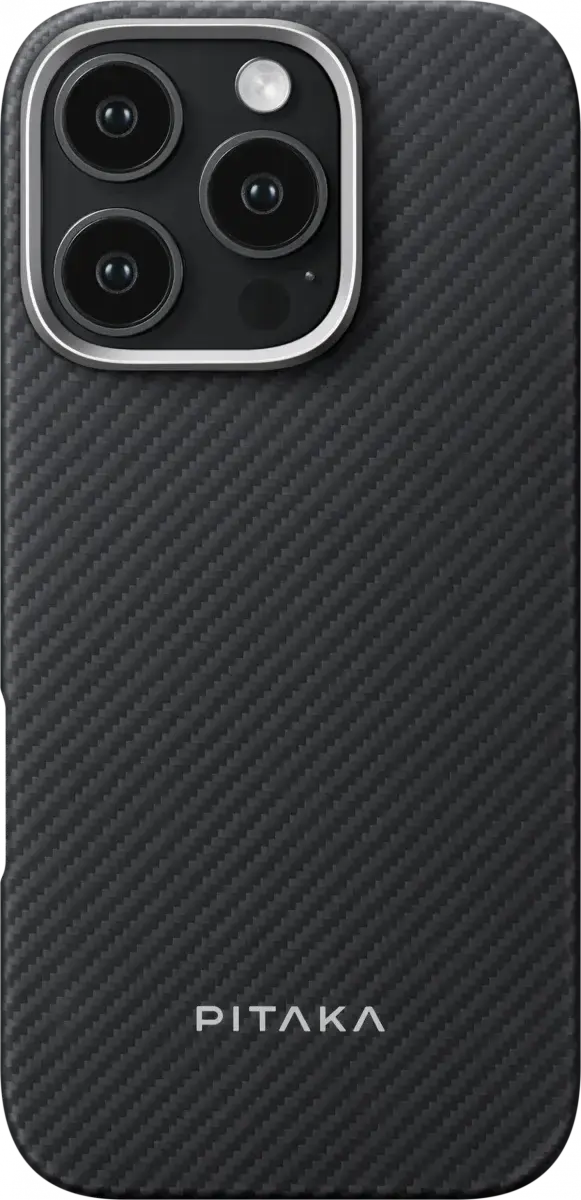 PITAKA Apple iPhone 16 Pro Hoesje met 5.000mAh MagSafe Powerbank Zwart afbeelding 8