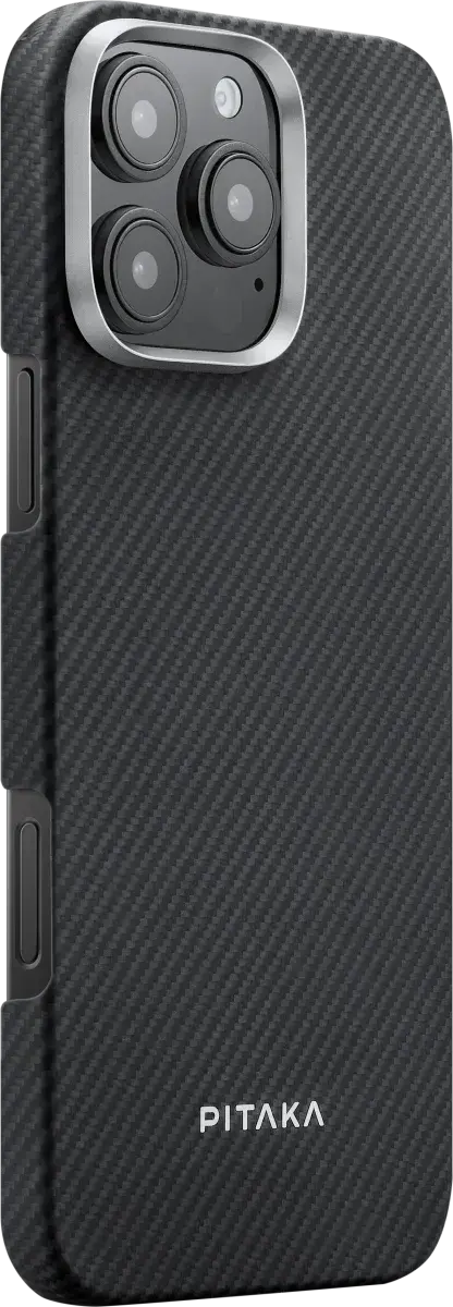 PITAKA Apple iPhone 16 Pro Hoesje met 5.000mAh MagSafe Powerbank Zwart afbeelding 13