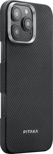 PITAKA Apple iPhone 16 Pro Hoesje met 5.000mAh MagSafe Powerbank Zwart afbeelding 13