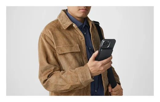 PITAKA Apple iPhone 16 Pro Max Hoesje met 5.000mAh MagSafe Powerbank Zwart afbeelding 4