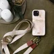 MIO MagSafe Apple iPhone 16 Pro Hoesje met Telefoonkoord Gold Marble afbeelding 4