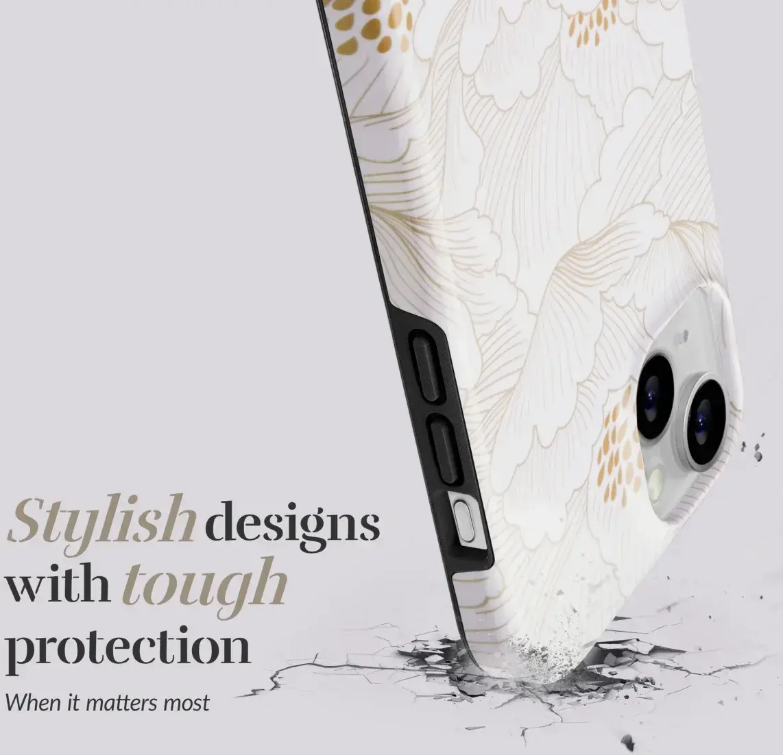 MIO MagSafe iPhone 16 Pro Max Hoesje met Telefoonkoord White Roses afbeelding 8
