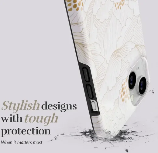 MIO MagSafe iPhone 16 Pro Max Hoesje met Telefoonkoord White Roses afbeelding 8