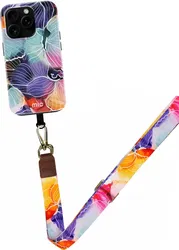 MIO MagSafe iPhone 16 Pro Max Hoesje met Telefoonkoord Flowers afbeelding