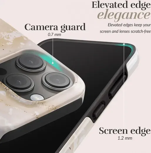 MIO MagSafe iPhone 16 Pro Max Hoesje met Telefoonkoord Gold Marble afbeelding 9