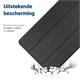 Samsung Galaxy Tab S10 FE Plus Hoes Tri-Fold Book Case met Standaard Zwart afbeelding 2