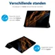 Samsung Galaxy Tab S10 FE Plus Hoes Tri-Fold Book Case met Standaard Zwart afbeelding 3