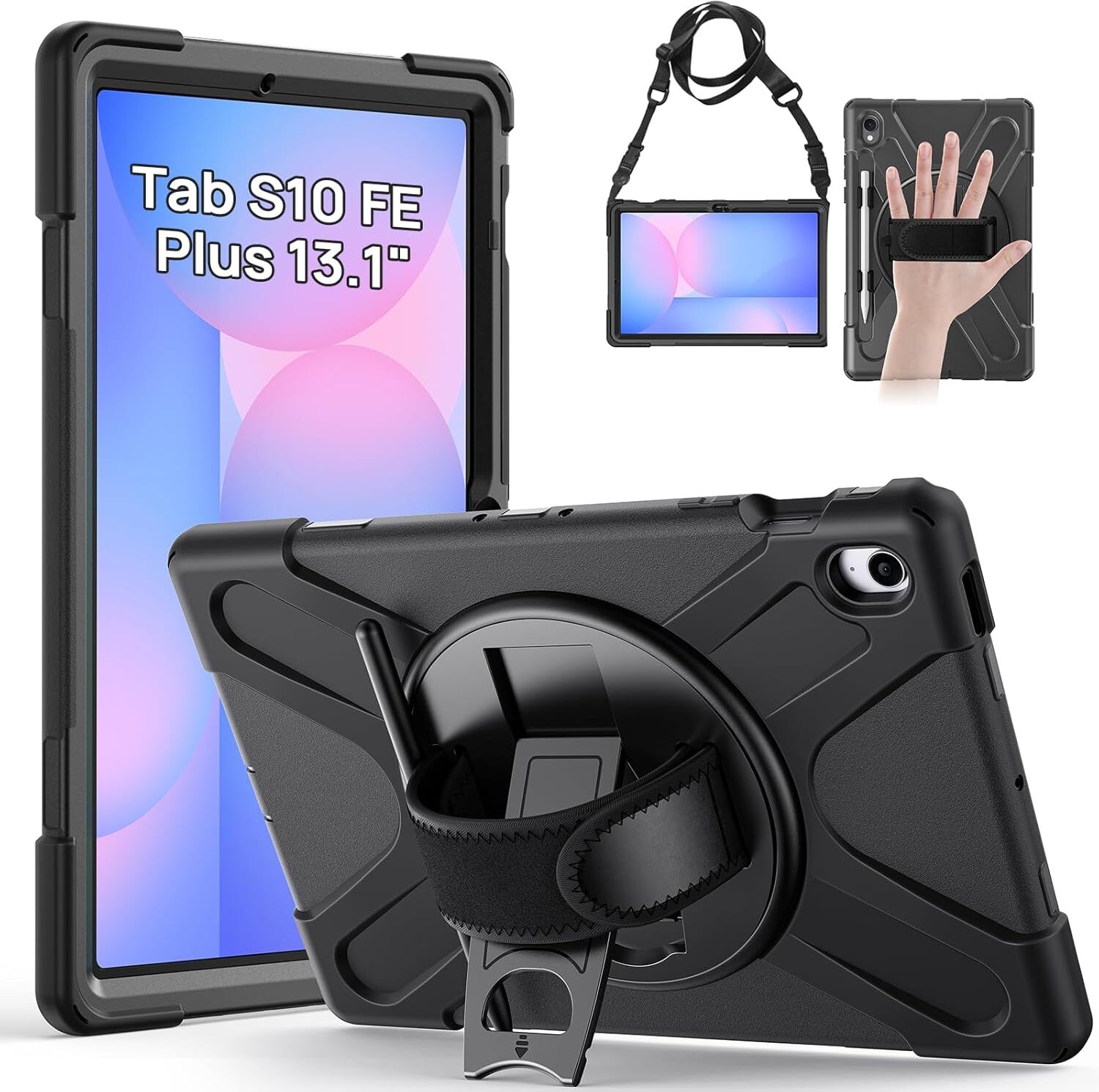SAMSUNG Galaxy Tab S10 FE グレー美品 ケースおまけ Samsung Galaxy Tab S10 FE Plus Hoes Back Cover met Kickstand en