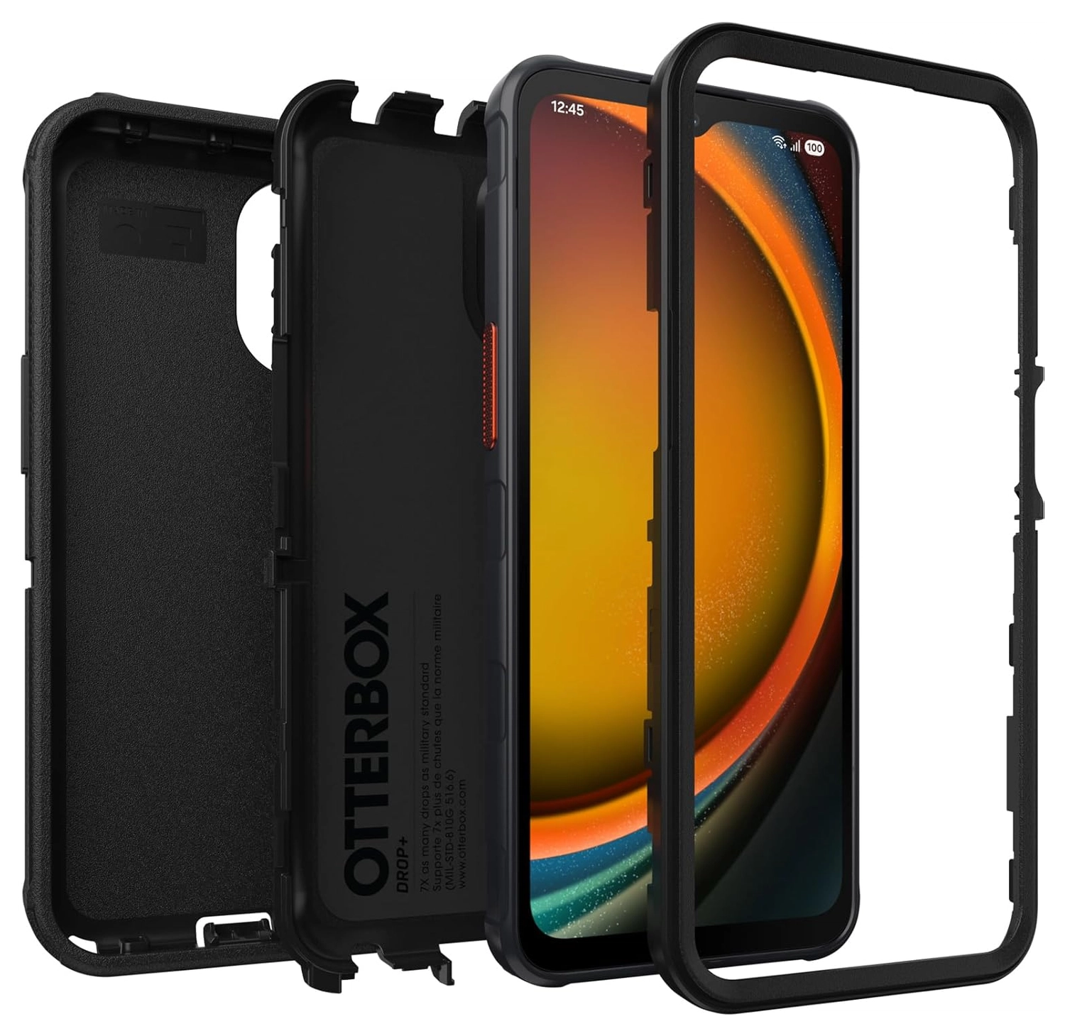 OtterBox Defender Samsung Galaxy Xcover 7 Pro Hoesje Back Cover Zwart afbeelding 3