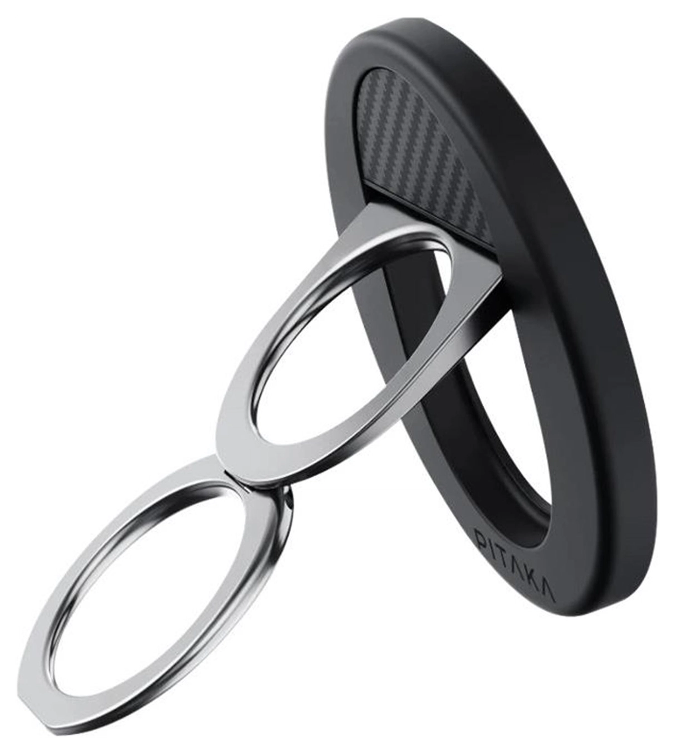 PITAKA MagEZ Grip 3 MagSafe Ring Houder Opvouwbare Standaard Zwart afbeelding 1