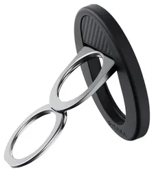 PITAKA MagEZ Grip 3 MagSafe Ring Houder Opvouwbare Standaard Zwart afbeelding