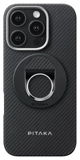 PITAKA MagEZ Grip 3 MagSafe Ring Houder Opvouwbare Standaard Zwart afbeelding 3