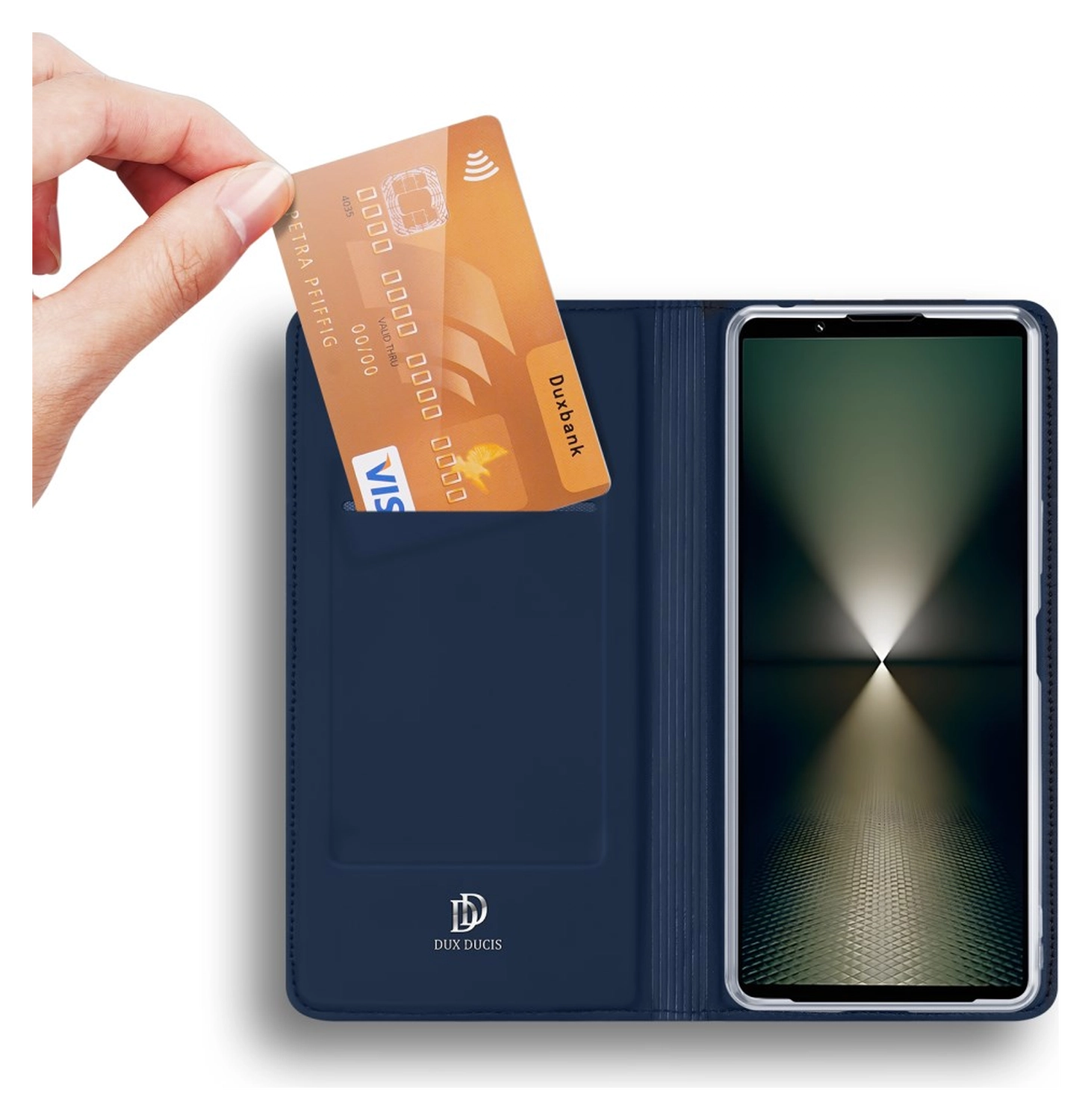 Dux Ducis Skin Pro Sony Xperia 1 VII Hoesje Portemonnee Book Case Blauw afbeelding 2