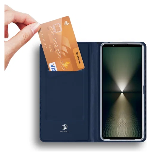 Dux Ducis Skin Pro Sony Xperia 1 VII Hoesje Portemonnee Book Case Blauw afbeelding 2