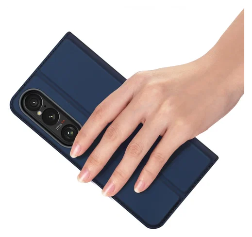 Dux Ducis Skin Pro Sony Xperia 1 VII Hoesje Portemonnee Book Case Blauw afbeelding 7