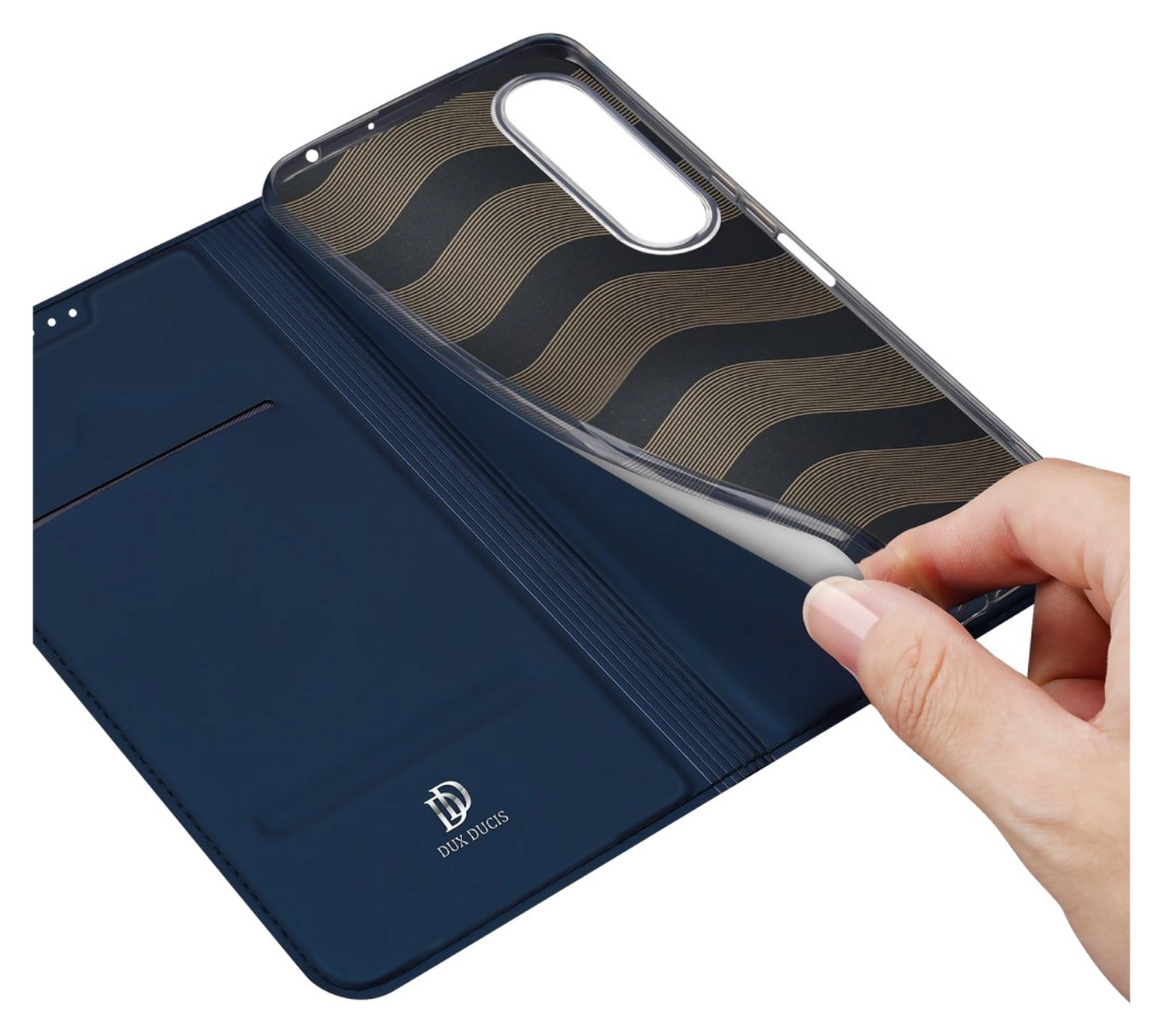 Dux Ducis Skin Pro Sony Xperia 1 VII Hoesje Portemonnee Book Case Blauw afbeelding 8
