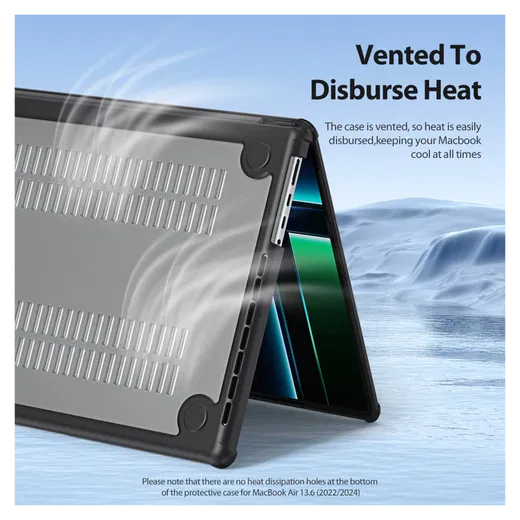 Dux Ducis LCGM - MacBook Pro 16 Inch (2024/2023/2021/2019) Hoes - Zwart afbeelding 2