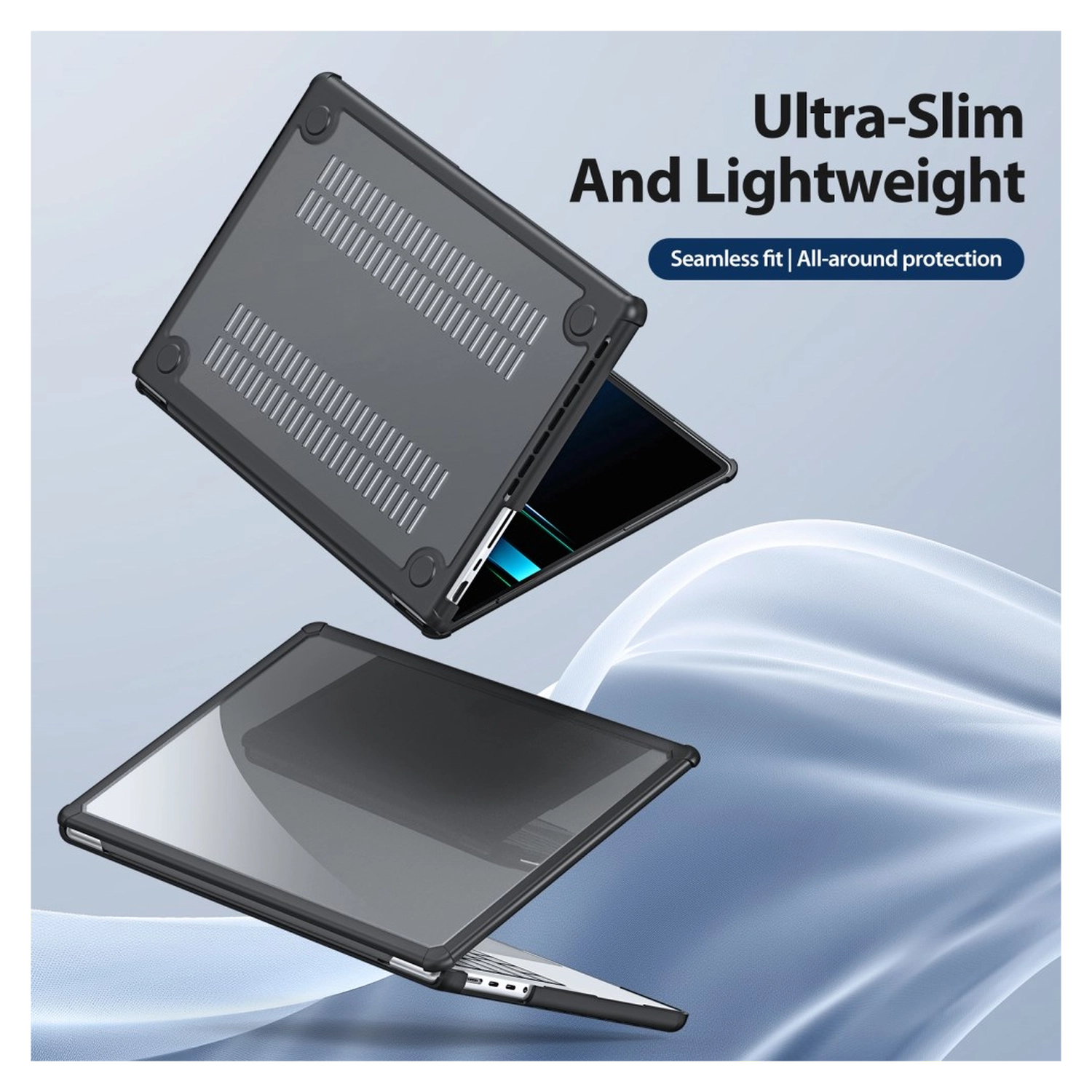 Dux Ducis LCGM - MacBook Pro 16 Inch (2024/2023/2021/2019) Hoes - Zwart afbeelding 3