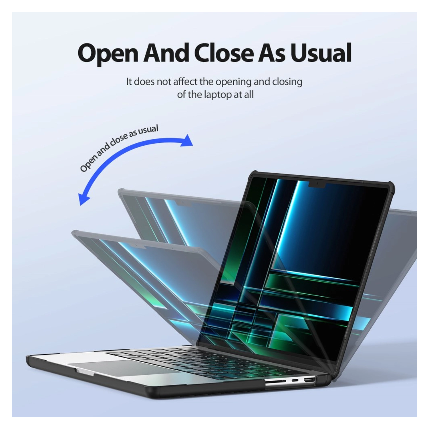 Dux Ducis LCGM - MacBook Pro 16 Inch (2024/2023/2021/2019) Hoes - Zwart afbeelding 4