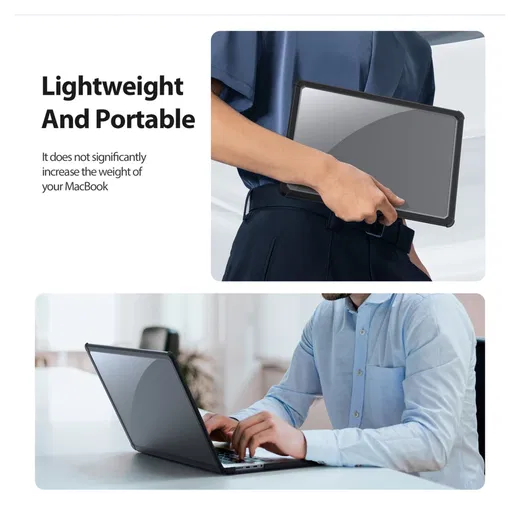 Dux Ducis LCGM - MacBook Pro 16 Inch (2024/2023/2021/2019) Hoes - Zwart afbeelding 8