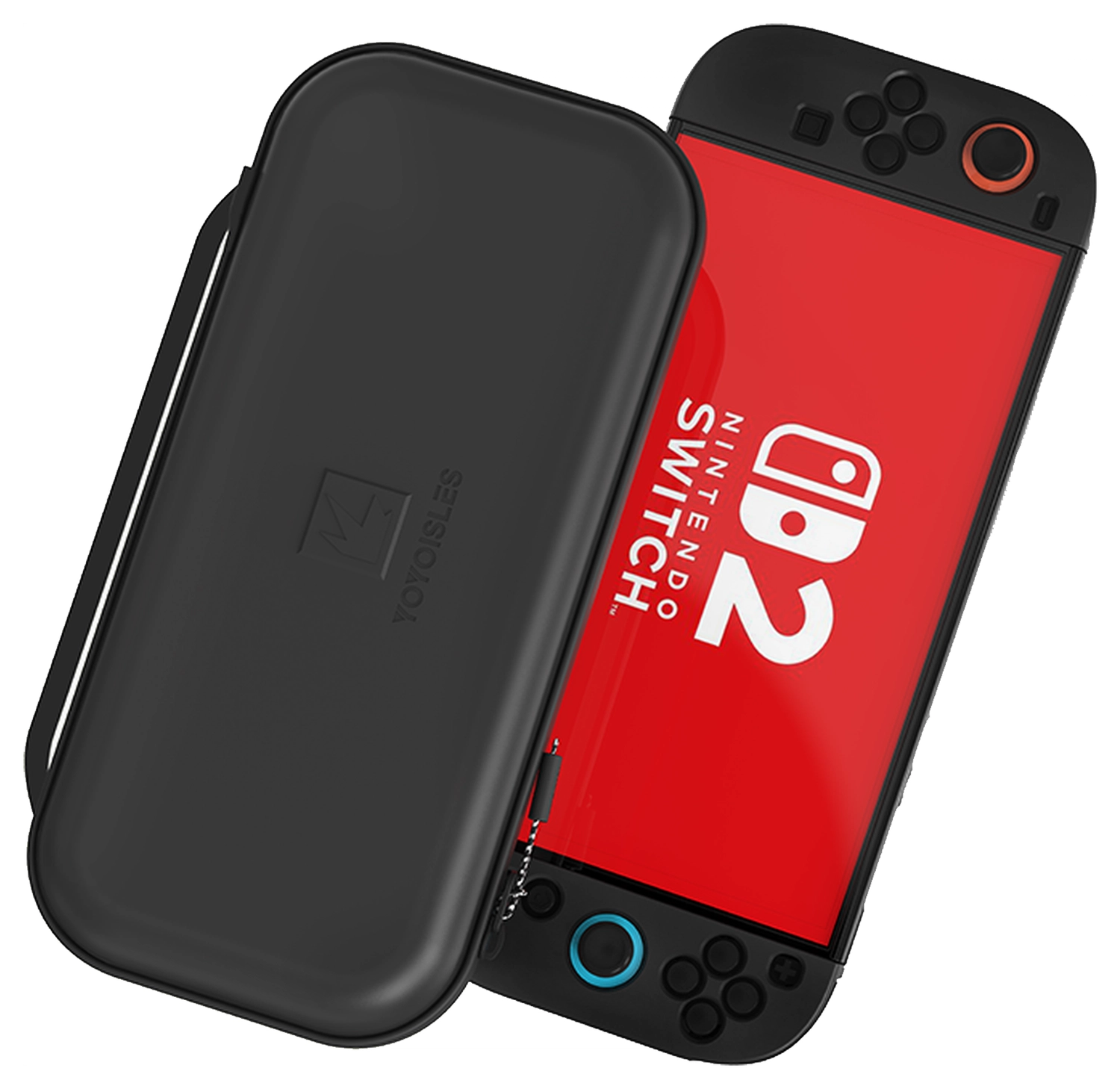 Dux Ducis Nintendo Switch 2 Hoesje met Game Card Organizer Opberghoes Zwart/Wit afbeelding 1