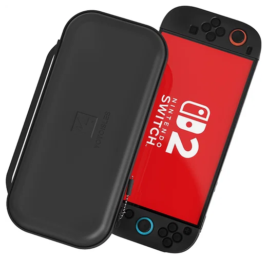 Dux Ducis Nintendo Switch 2 Hoesje met Game Card Organizer Opberghoes Zwart/Wit afbeelding 1