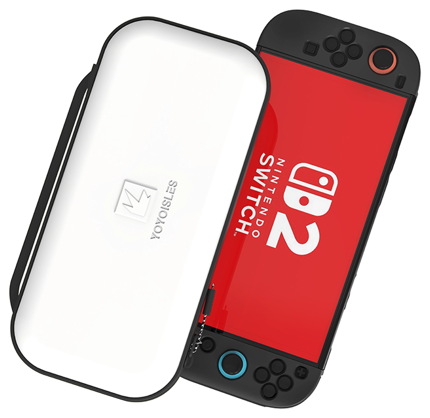 Dux Ducis Nintendo Switch 2 Hoesje met Game Card Organizer Opberghoes Wit/Zwart afbeelding 1
