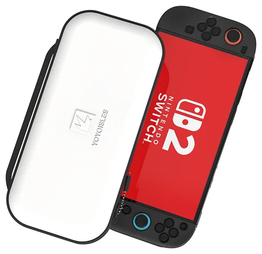 Dux Ducis Nintendo Switch 2 Hoesje met Game Card Organizer Opberghoes Wit/Zwart afbeelding 1
