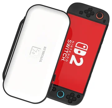 Dux Ducis Nintendo Switch 2 Hoesje met Game Card Organizer Opberghoes Wit/Zwart