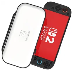 Dux Ducis Nintendo Switch 2 Hoesje met Game Card Organizer Opberghoes Wit/Zwart afbeelding