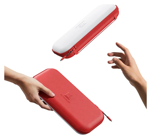 Dux Ducis Nintendo Switch 2 Hoesje met Game Card Organizer Opberghoes Wit/Rood afbeelding 4