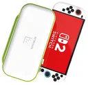 Dux Ducis Nintendo Switch 2 Hoesje met Game Card Organizer Opberghoes Wit/Groen