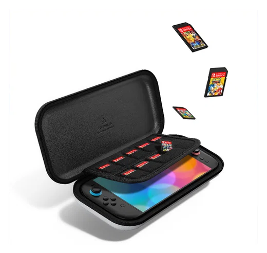 Dux Ducis Nintendo Switch 2 Hoesje met Game Card Organizer Opberghoes Wit/Groen afbeelding 2