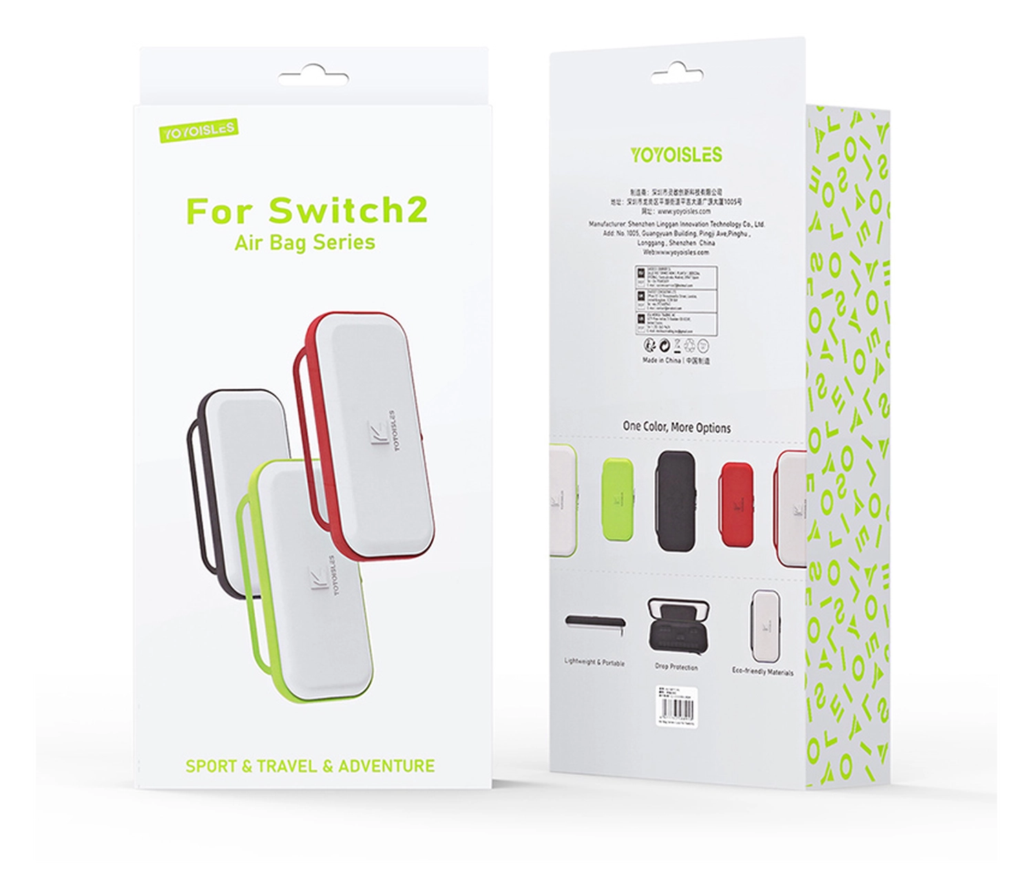 Dux Ducis Nintendo Switch 2 Hoesje met Game Card Organizer Opberghoes Wit/Groen afbeelding 8