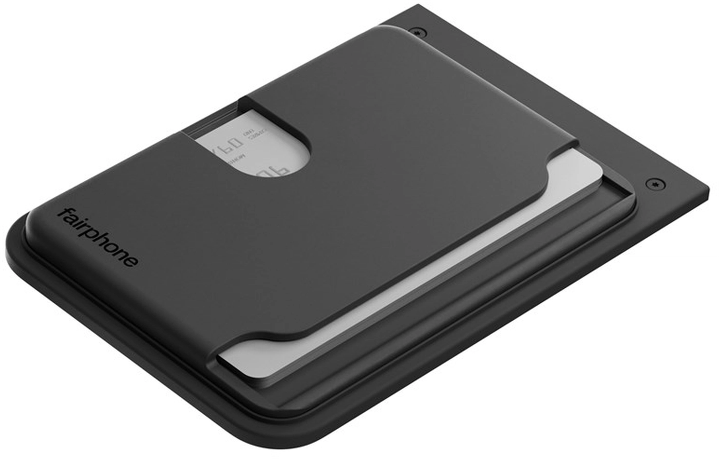 Fairphone 6 / 6+ Duurzame Kaarthouder voor Drie Pasjes Zwart afbeelding 1