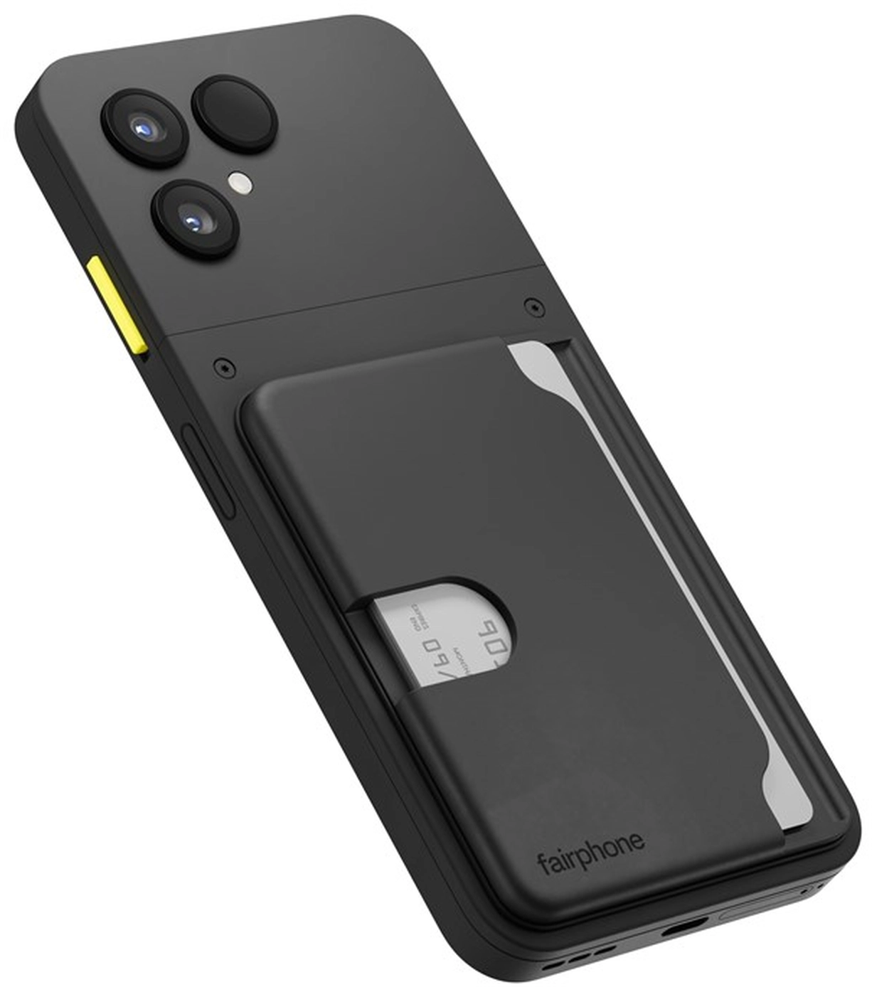 Fairphone 6 / 6+ Duurzame Kaarthouder voor Drie Pasjes Zwart afbeelding 4