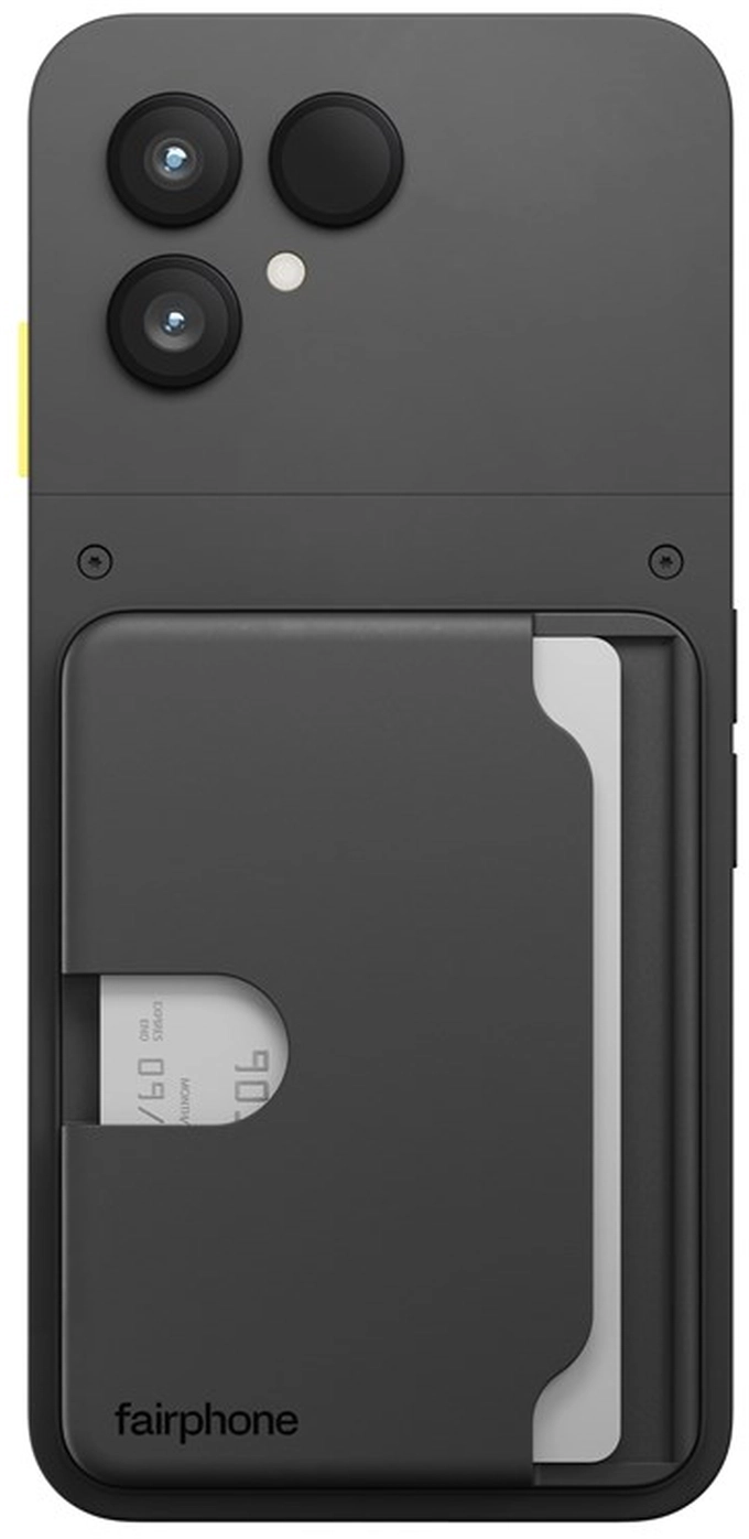 Fairphone 6 / 6+ Duurzame Kaarthouder voor Drie Pasjes Zwart afbeelding 2