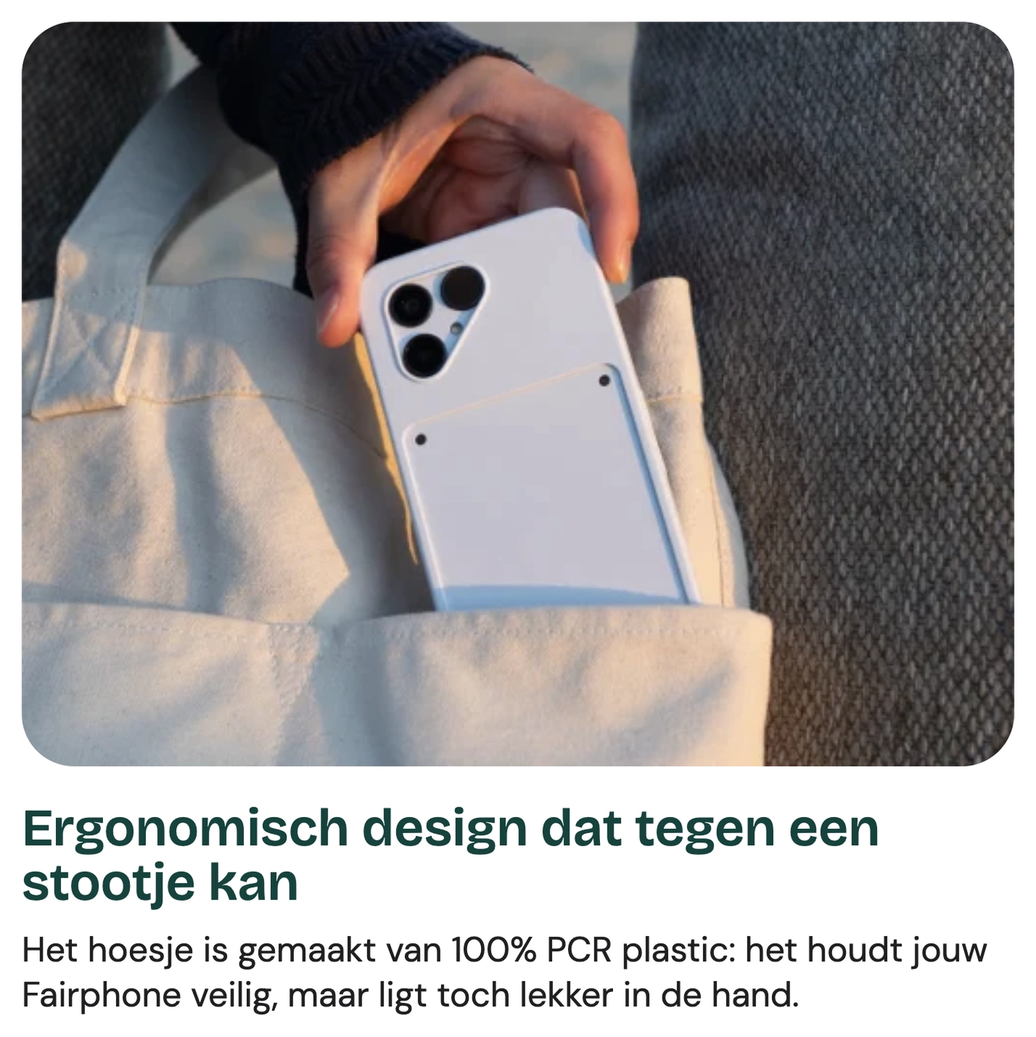 Origineel FairPhone 6 Hoesje Protective Case Back Cover Groen afbeelding 5