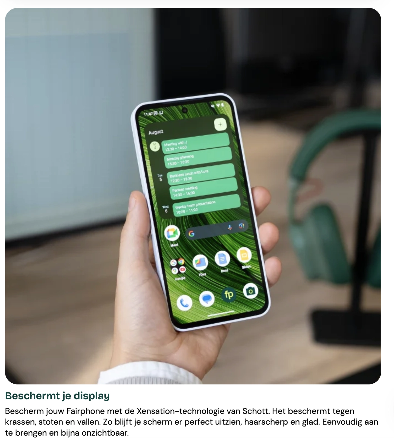 Originele Fairphone 6 Screen Protector Tempered Glass afbeelding 2