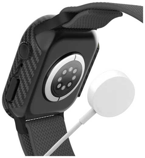 NEKIT Fiber Apple Watch 11/10 42MM Hoesje - Kevlar Bumper Cover Dun Zwart afbeelding 19