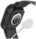 NEKIT Fiber Apple Watch 11/10 42MM Hoesje - Kevlar Bumper Cover Dun Zwart afbeelding 19