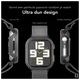 NEKIT Fiber Apple Watch 11/10 42MM Hoesje - Kevlar Bumper Cover Dun Zwart afbeelding 3
