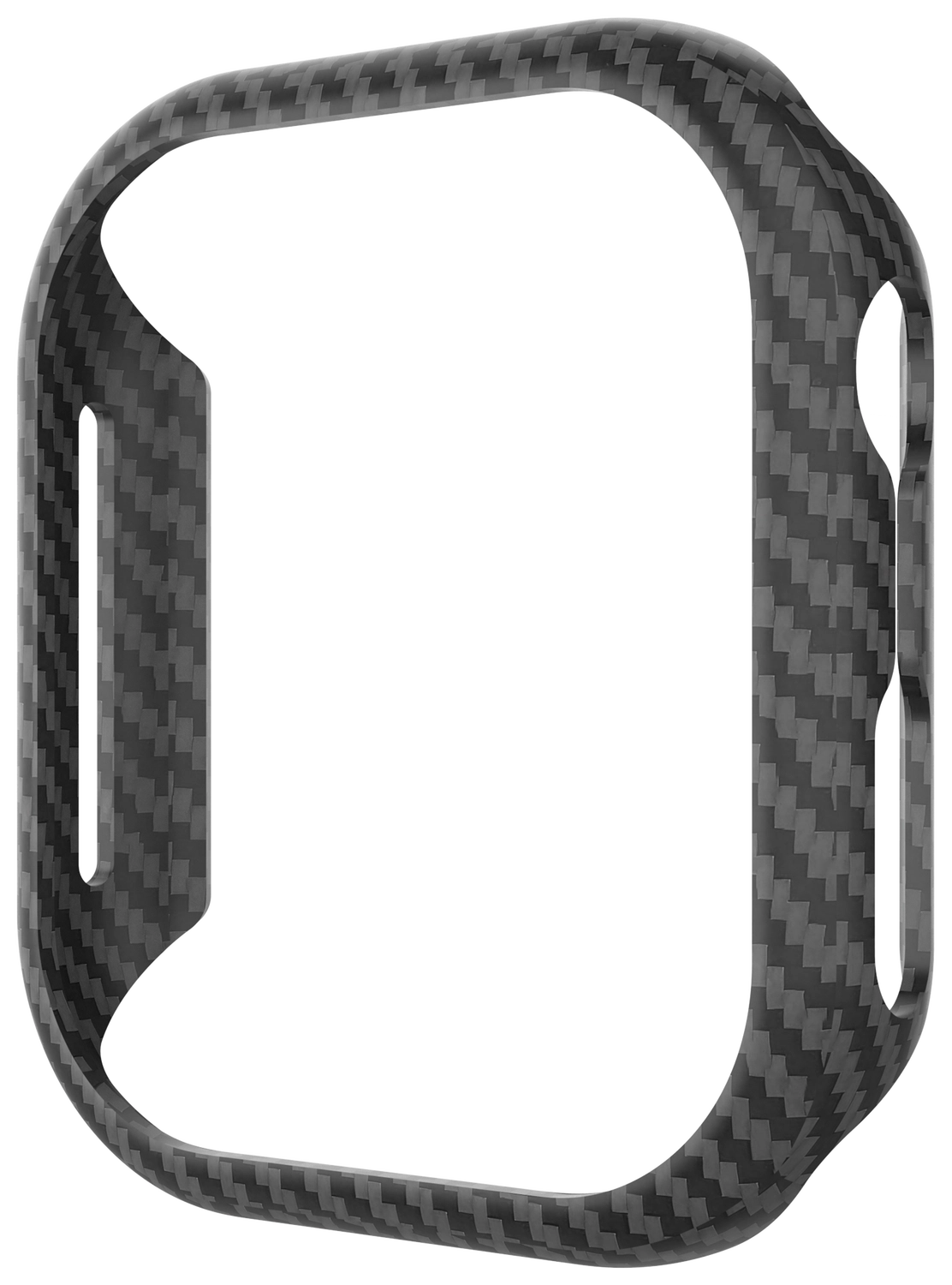 NEKIT Fiber Apple Watch 44MM Hoesje Kevlar Bumper Cover Dun Zwart afbeelding 10