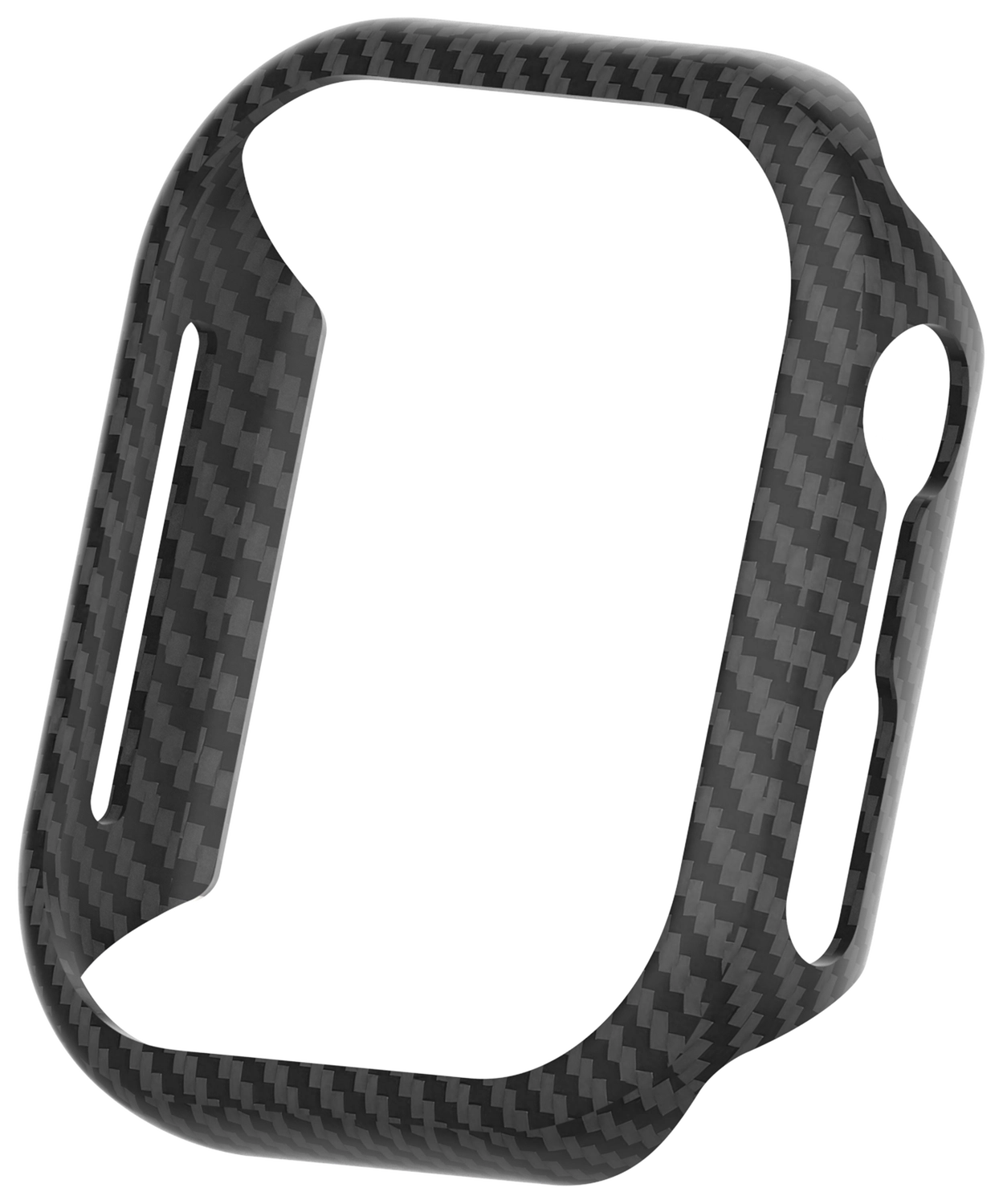 NEKIT Fiber Apple Watch 44MM Hoesje Kevlar Bumper Cover Dun Zwart afbeelding 13