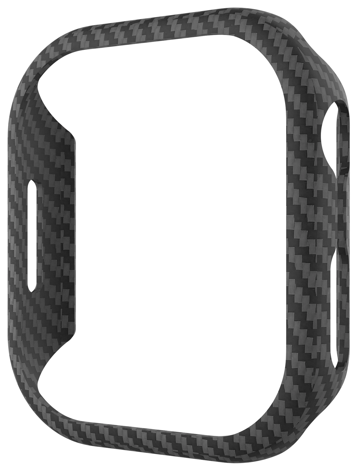 NEKIT Fiber Apple Watch 9/8/7 45MM Hoesje Kevlar Bumper Cover Dun Zwart afbeelding 13