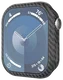 NEKIT Fiber Apple Watch 9/8/7 45MM Hoesje Kevlar Bumper Cover Dun Zwart afbeelding 15