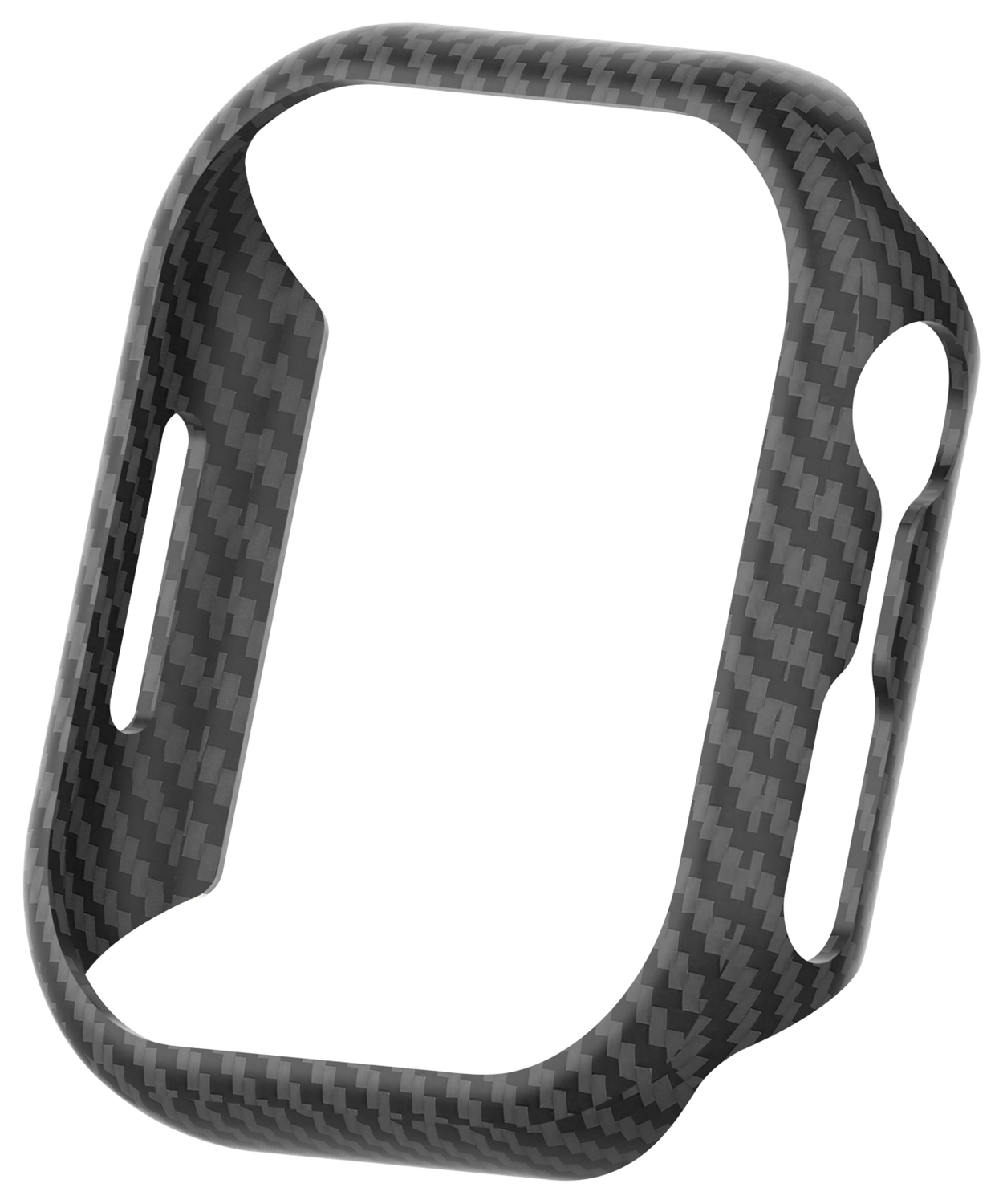 NEKIT Fiber Apple Watch 9/8/7 45MM Hoesje Kevlar Bumper Cover Dun Zwart afbeelding 16