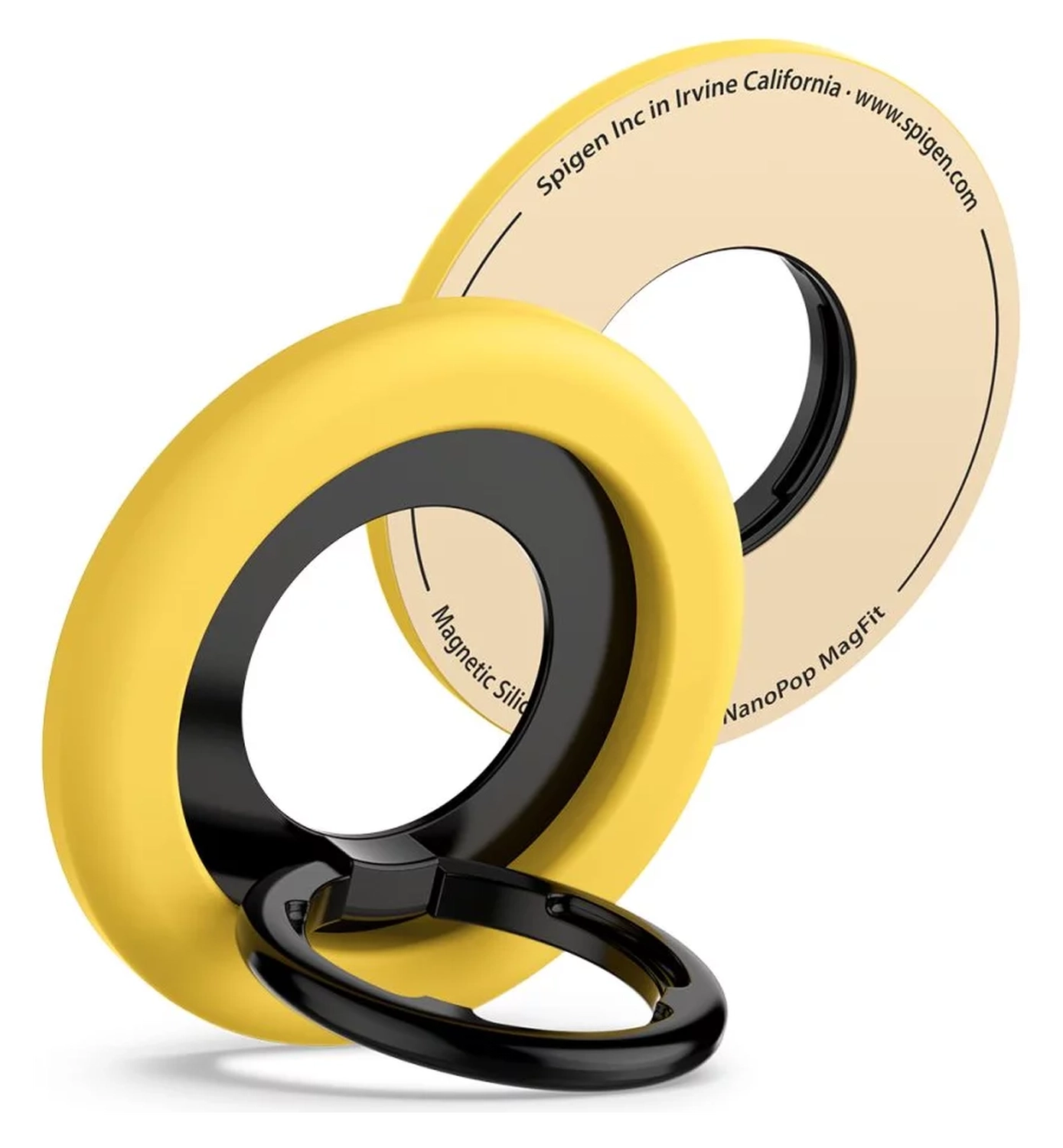 Spigen Nano Pop Magnetische MagSafe Ring Houder Standaard Geel afbeelding 1