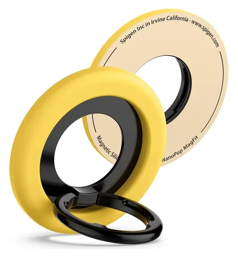 Spigen Nano Pop Magnetische MagSafe Ring Houder Standaard Geel afbeelding 1